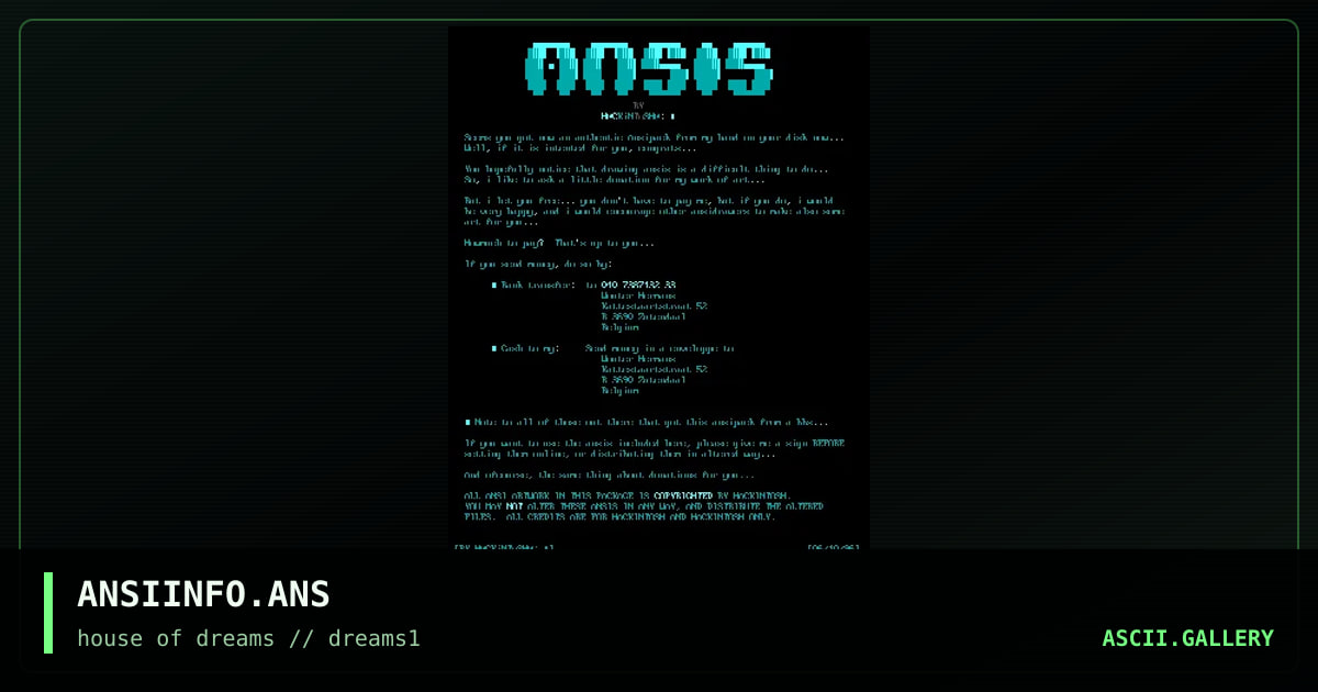 ANSIINFO.ANS, by hackintosh, 1996