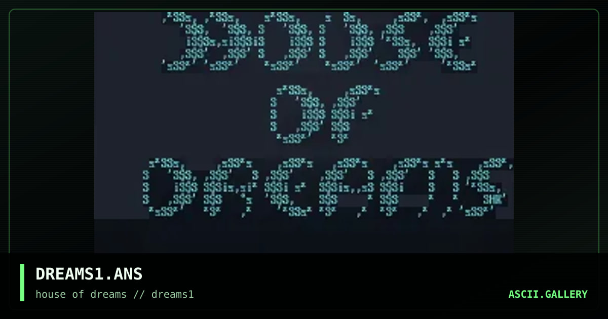 DREAMS1.ANS, by hackintosh, 1996
