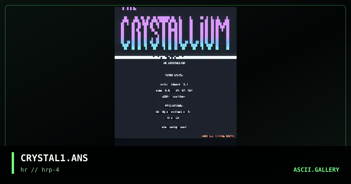 CRYSTAL1.ANS, by living death, 1994