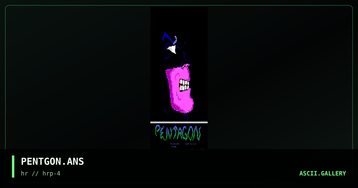 PENTGON.ANS, by living death, 1994