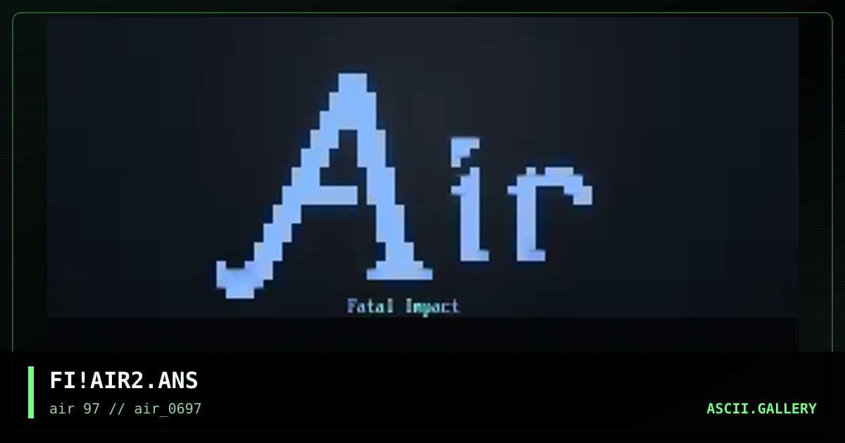 air_logo, by fatal impact, 1997