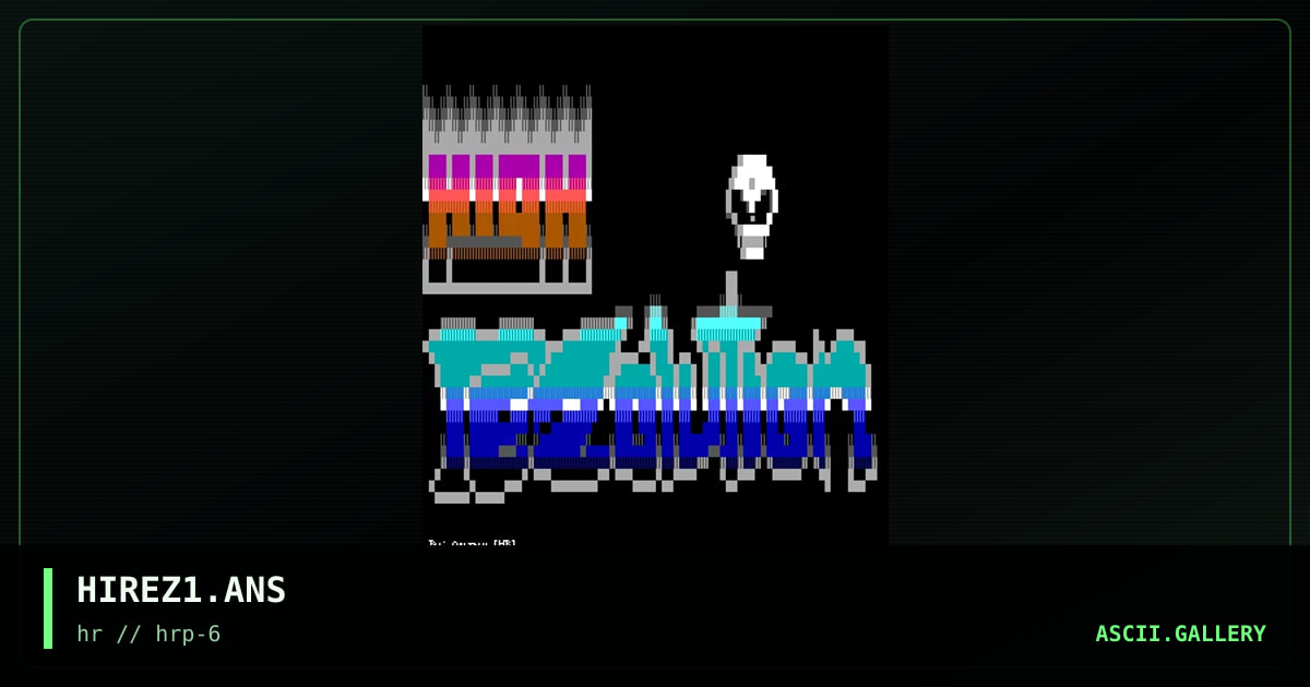 HIREZ1.ANS, by axeman, 1994