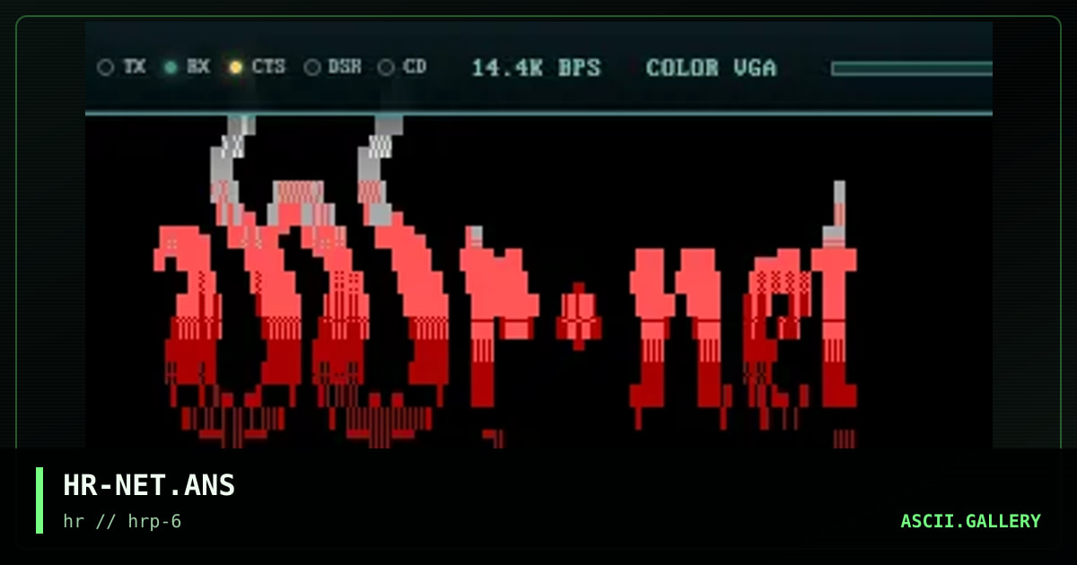 HR-NET.ANS, by high rezolution, 1994