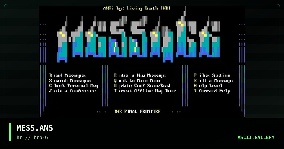 MESS.ANS, by living death, 1994