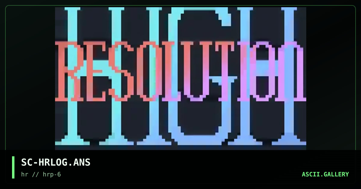 SC-HRLOG.ANS, by satan claus, 1994