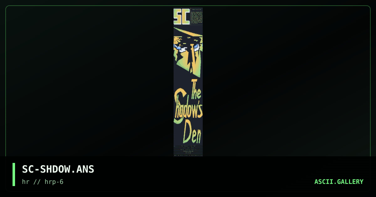 SC-SHDOW.ANS, by satan claus, 1994