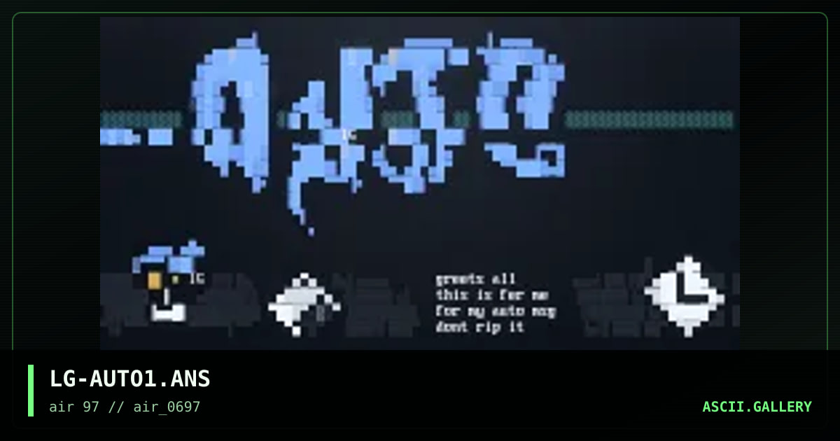 auto-msg_header!, by liquid goblin, 1997