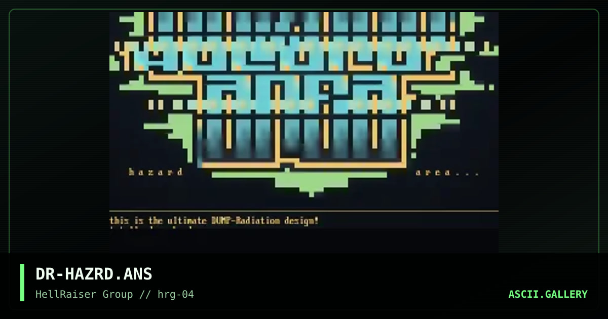 Hazard Area, by droopy, 1997