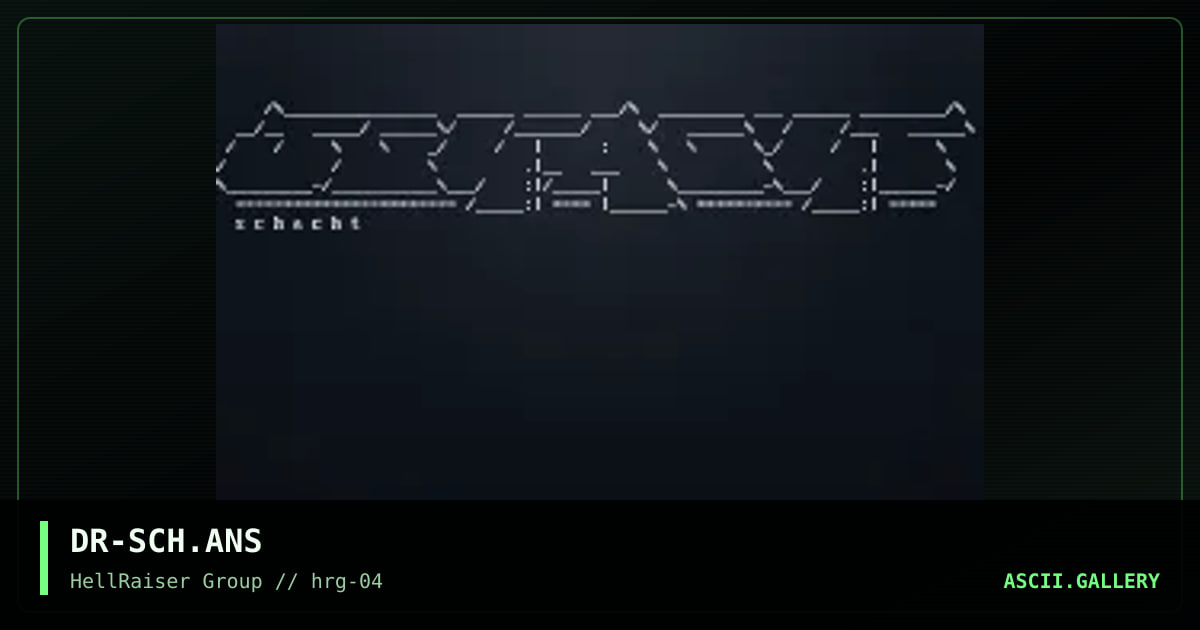 SCHACHT, by droopy, 1997