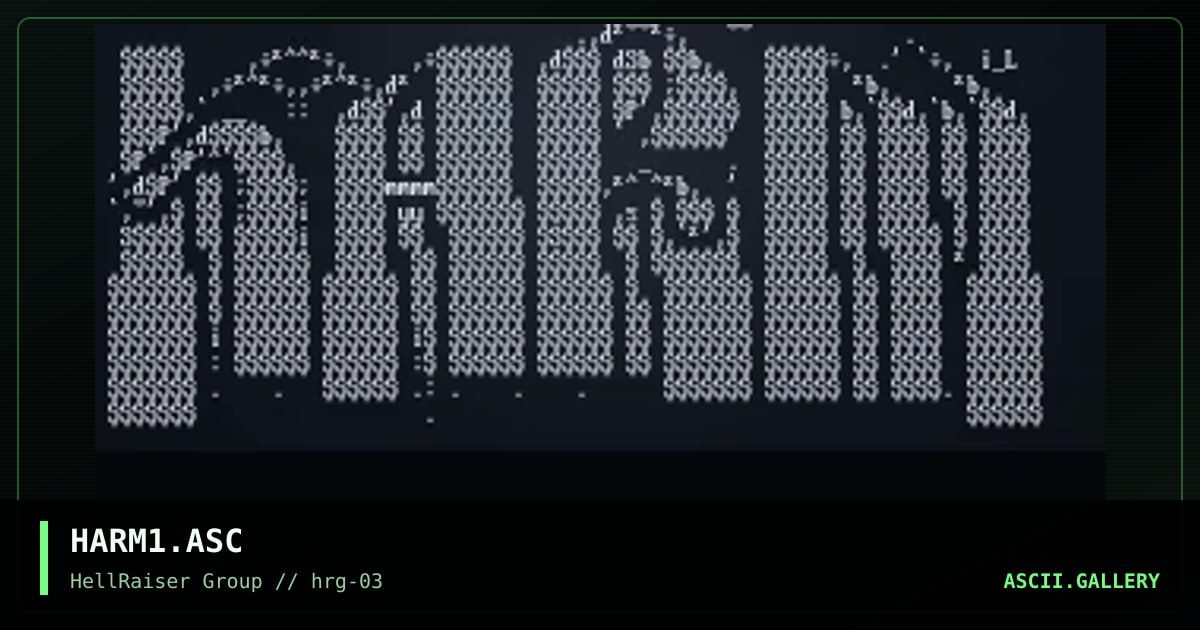 HARM.., by iron_lung, 1997