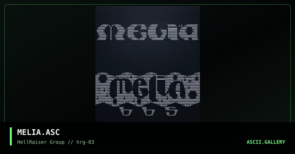 MELiA BBs logo, by iron_lung, 1997