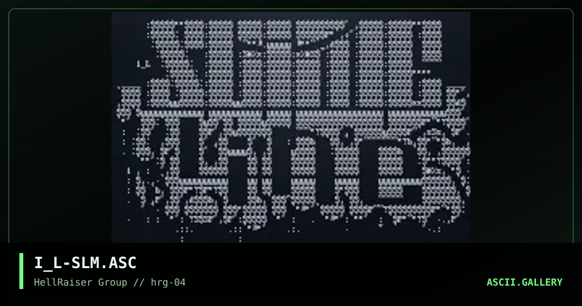 Slime Line, by iron_lung, 1997