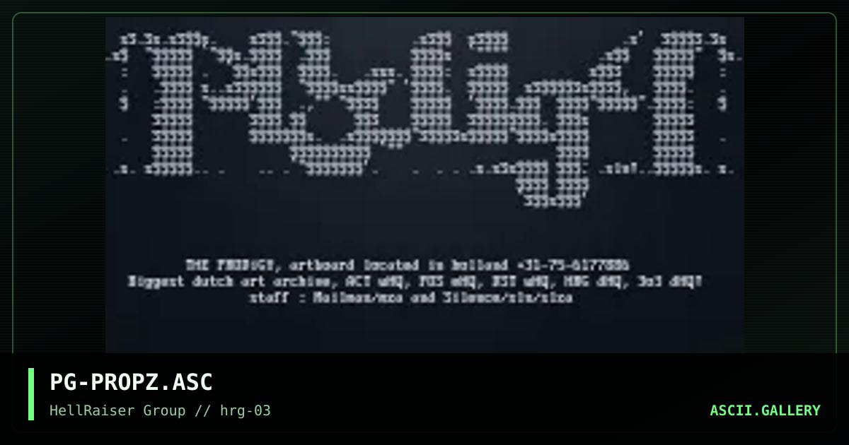 PG-PROPZ.ASC, by untagged, 1997