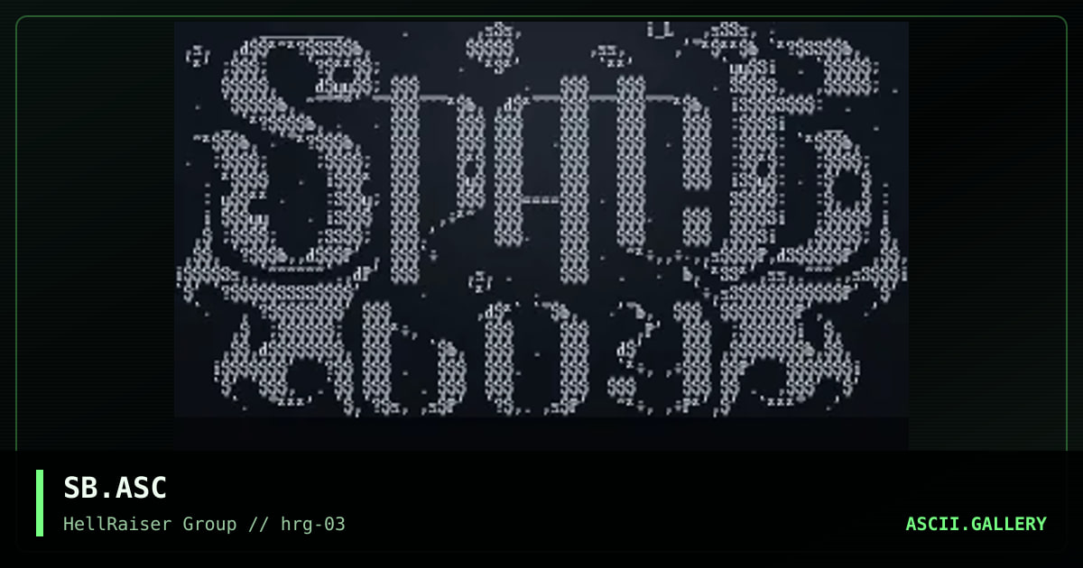 SpaCE BOy logo, by iron_lung, 1997