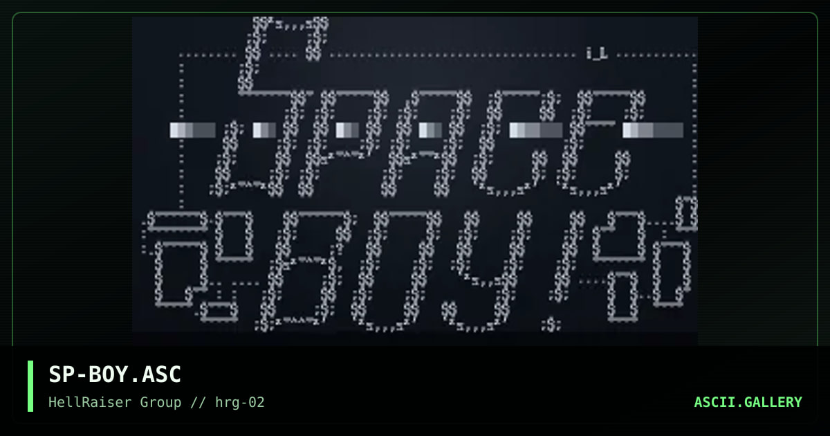 Space BoY logo.., by iron_lung, 1997
