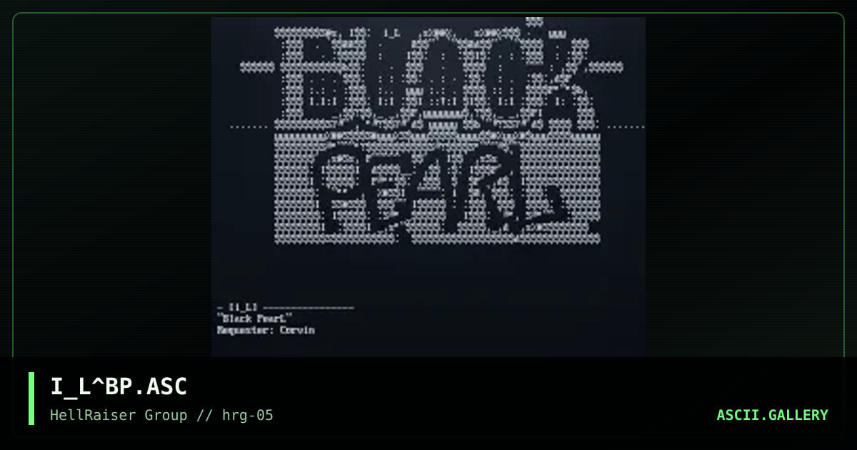 Black PearL, by iron_lung, 1997