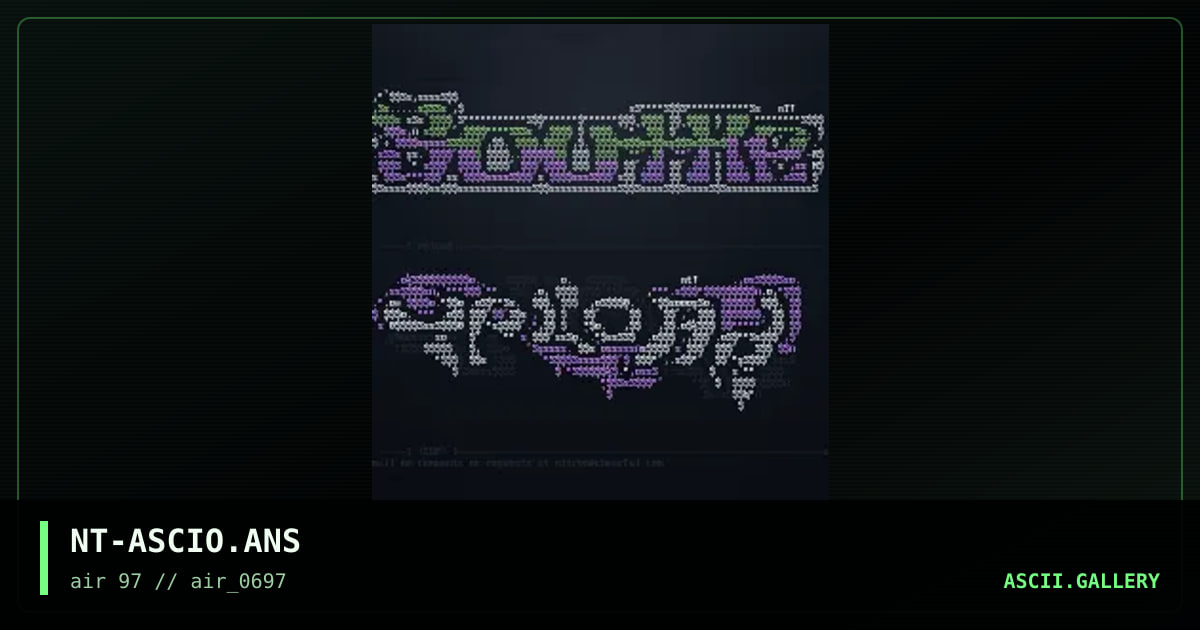 ascii!collie, by nitron 46, 1997