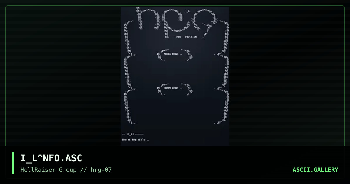 One more HRg nfo, by iron_lung, 1997