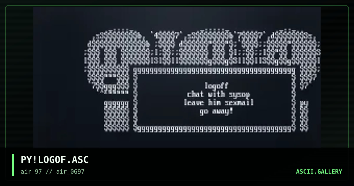 PY!LOGOF.ASC, by py, 1997