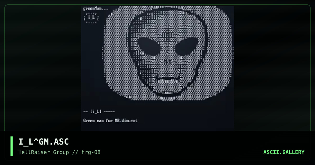 Phear of the GreenMan, by iron_lung, 1997