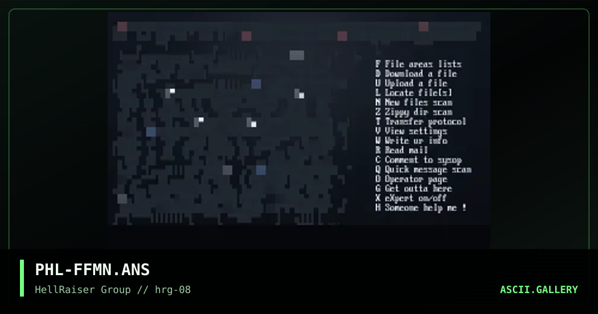 Fool Factory main menu, by phantom lord, 1997