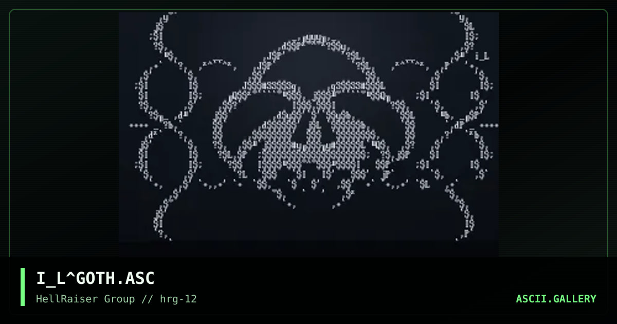 Gothic scull, by iron_lung, 1998
