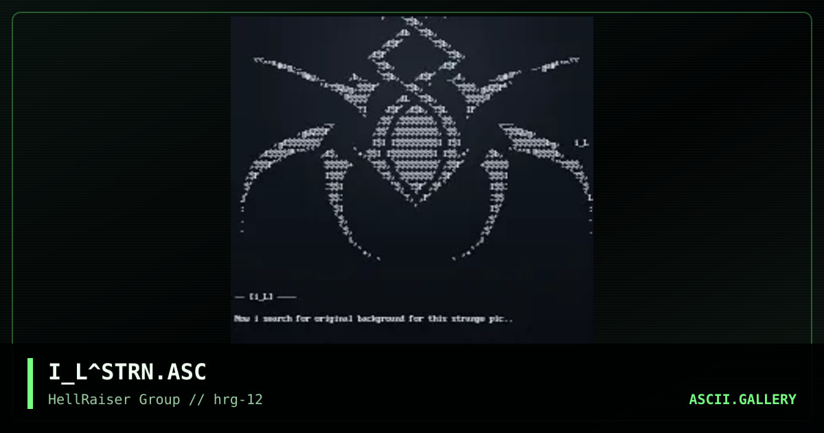 Strange noize, by iron_lung, 1998
