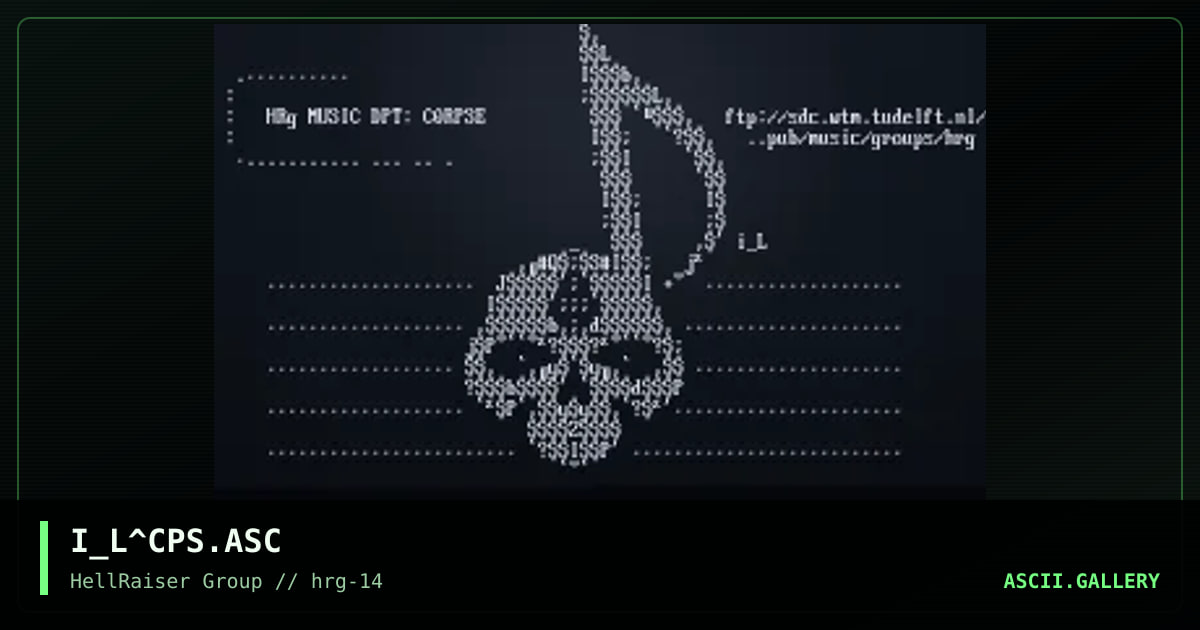 HRg music dpt: C0rpse, by iron_lung, 1998
