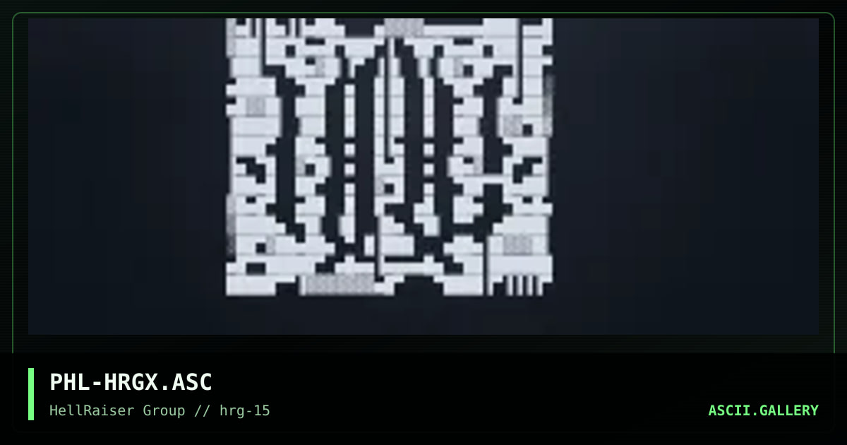 HRg diz, or logo, or whatever, by phantom lord, 1998