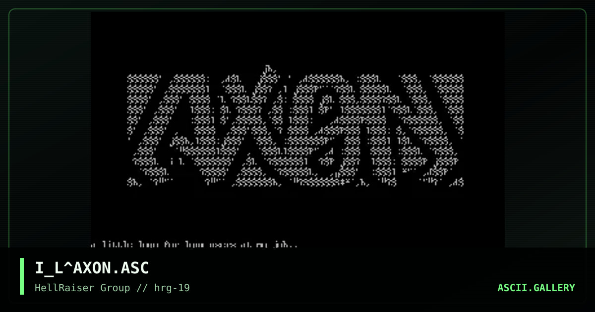 I_L^AXON.ASC, by iron_lung, 1998
