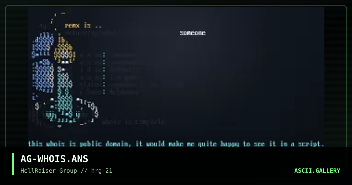 AG-WHOIS.ANS, by agrippa, 1998