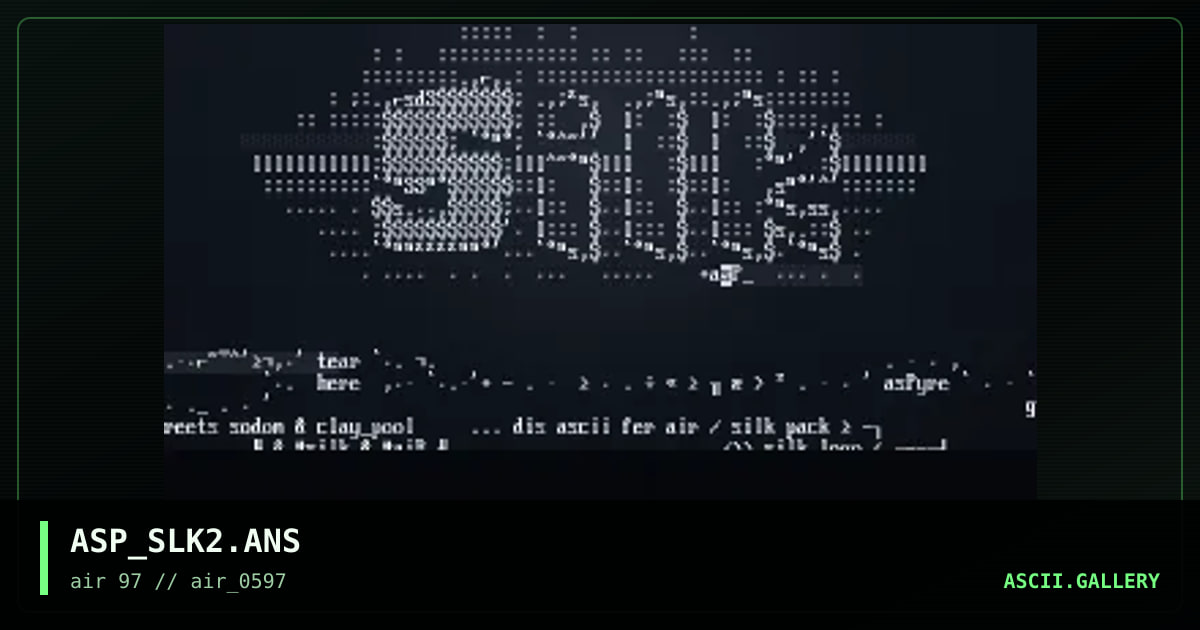 .·∙ silk + logo ∙·., by aspyre, 1997
