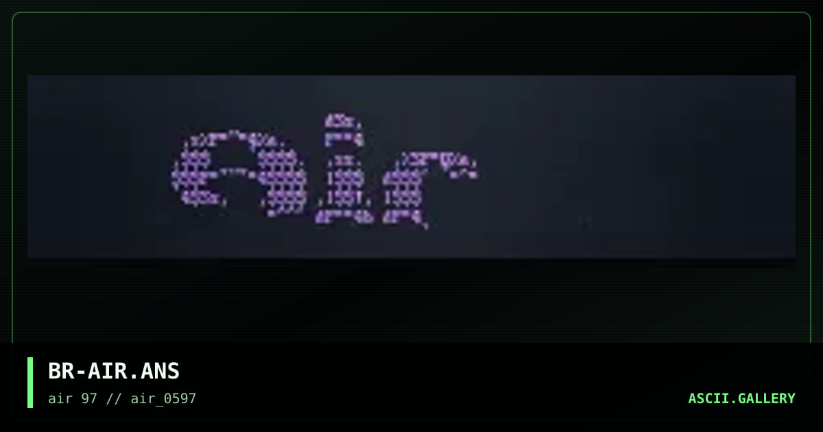 air logo, by blackrain, 1997