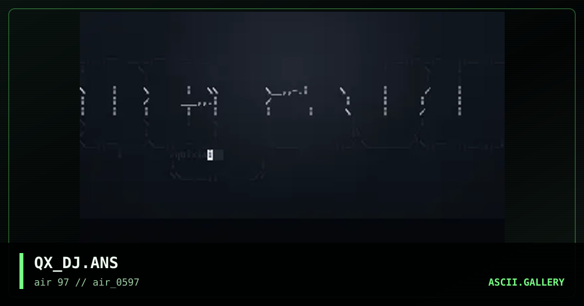 dj logo, by quix, 1997