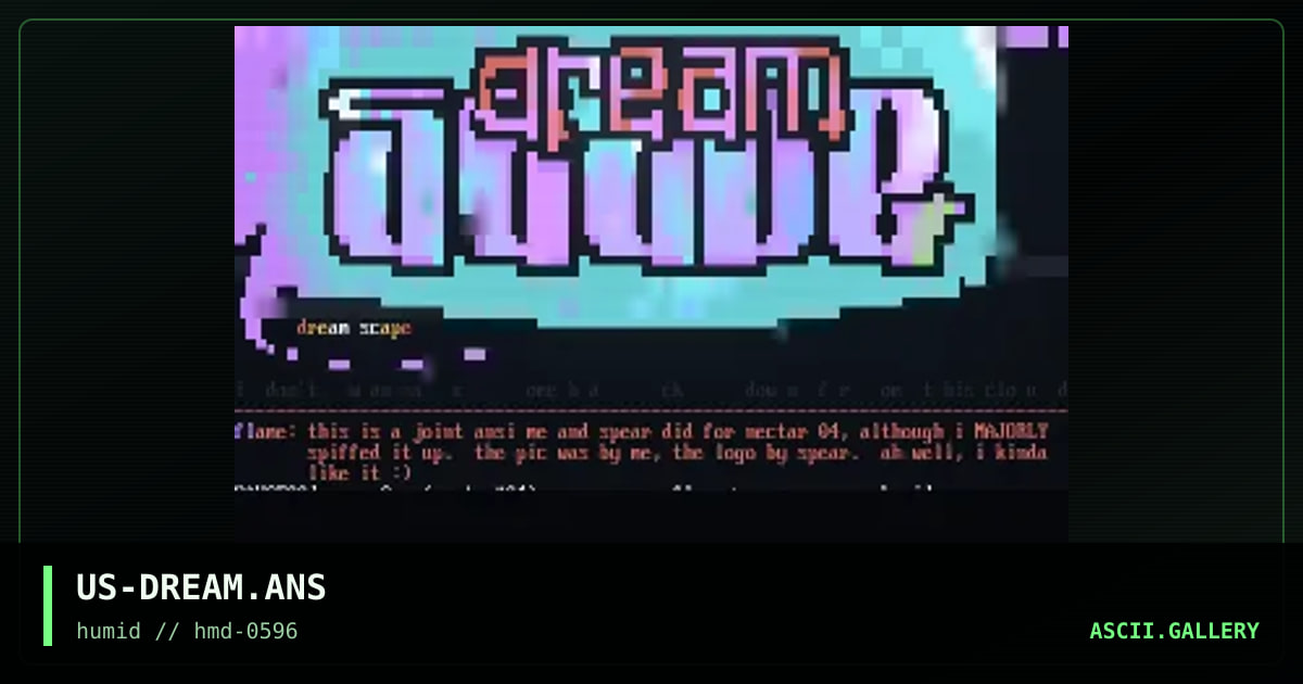 dream sCape(nectar #04), by flame, spear, 1996