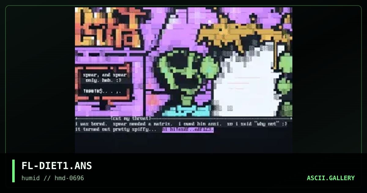 dyet c0la matrix, by flame, 1996