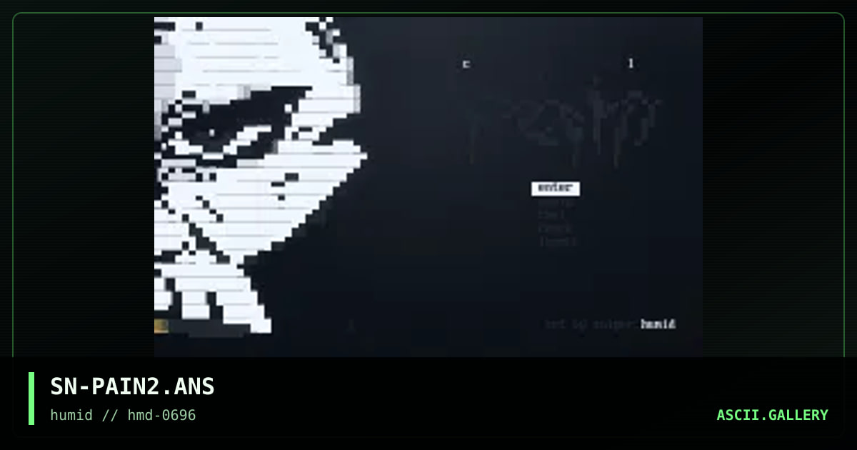 cathedral of pain, by sniper, 1996