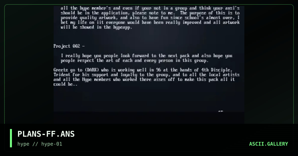 free.falls.plans.for.hype, by free fall, 1996