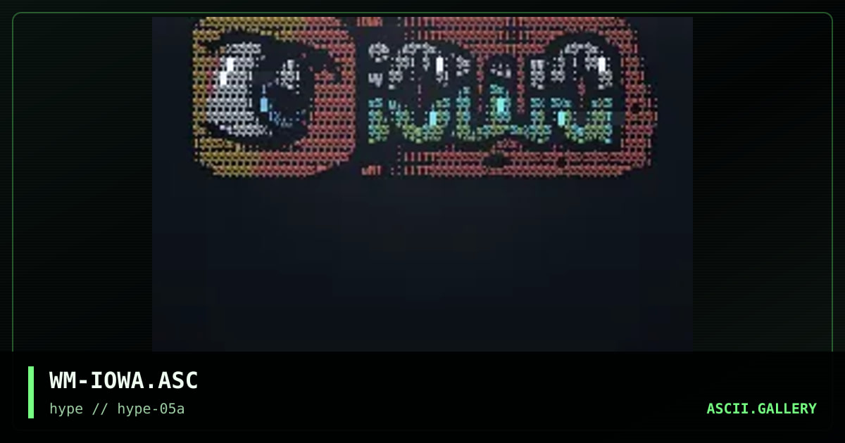 " Iowa Logo ", by wintamute, 1996