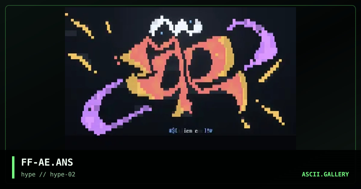 "Alien Encounters" logo, by free fall, 1996