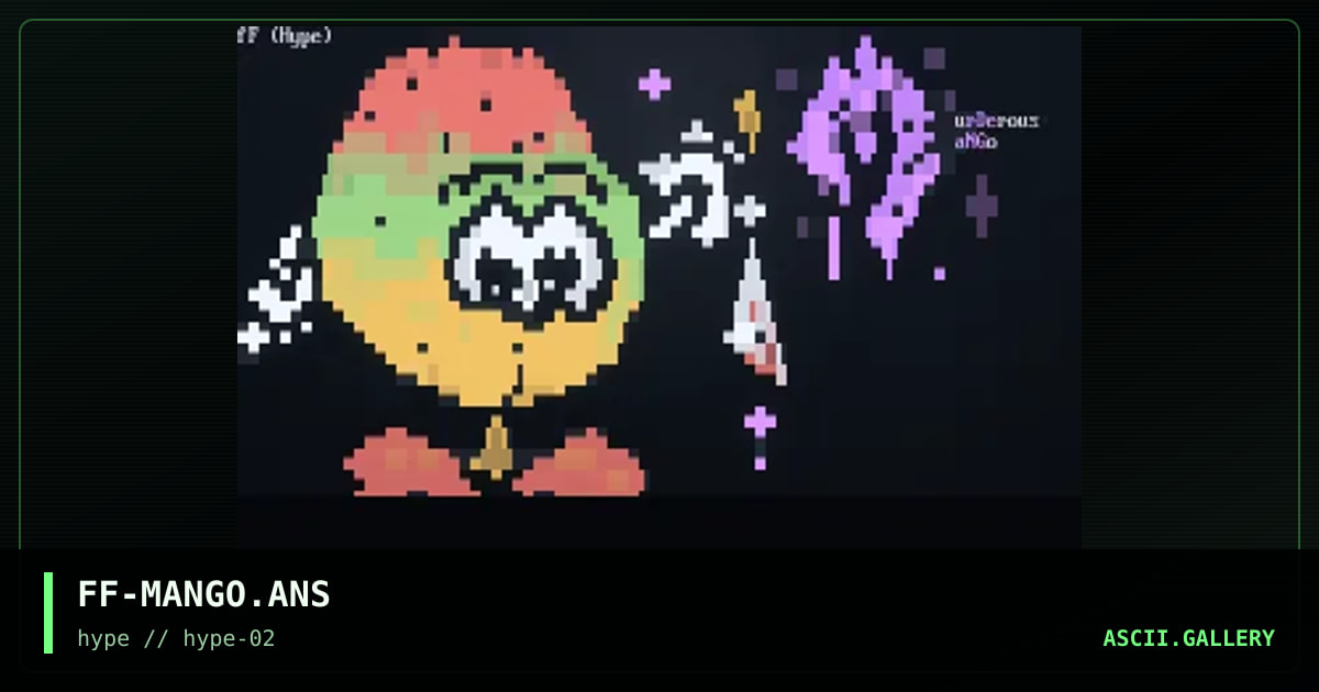 "Murderous Mango" Pic, by free fall, 1996