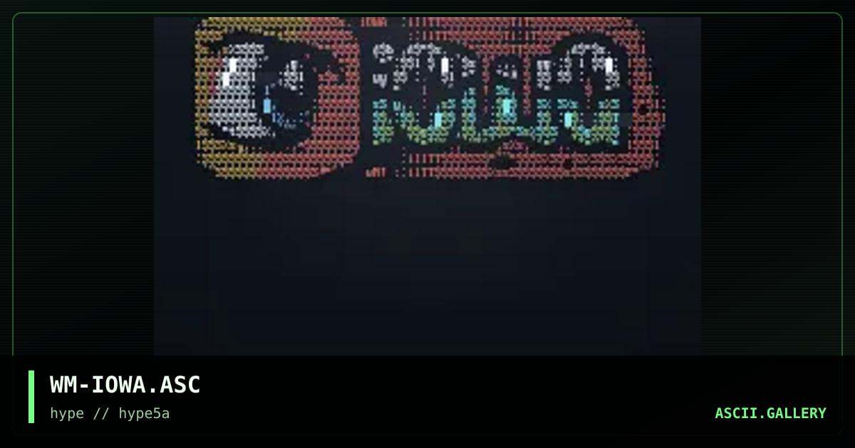 " Iowa Logo ", by wintamute, 1996