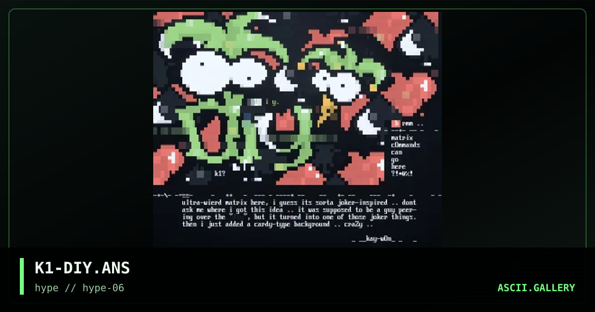 K1-DIY.ANS, by kirin, 1996