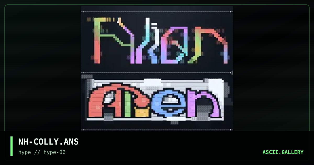 NH-COLLY.ANS, by neon horse, 1996