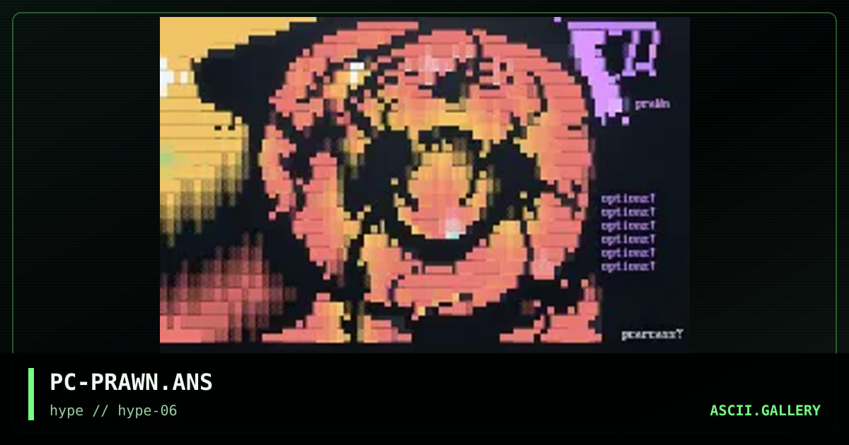 PC-PRAWN.ANS, by putrid carcass, 1996