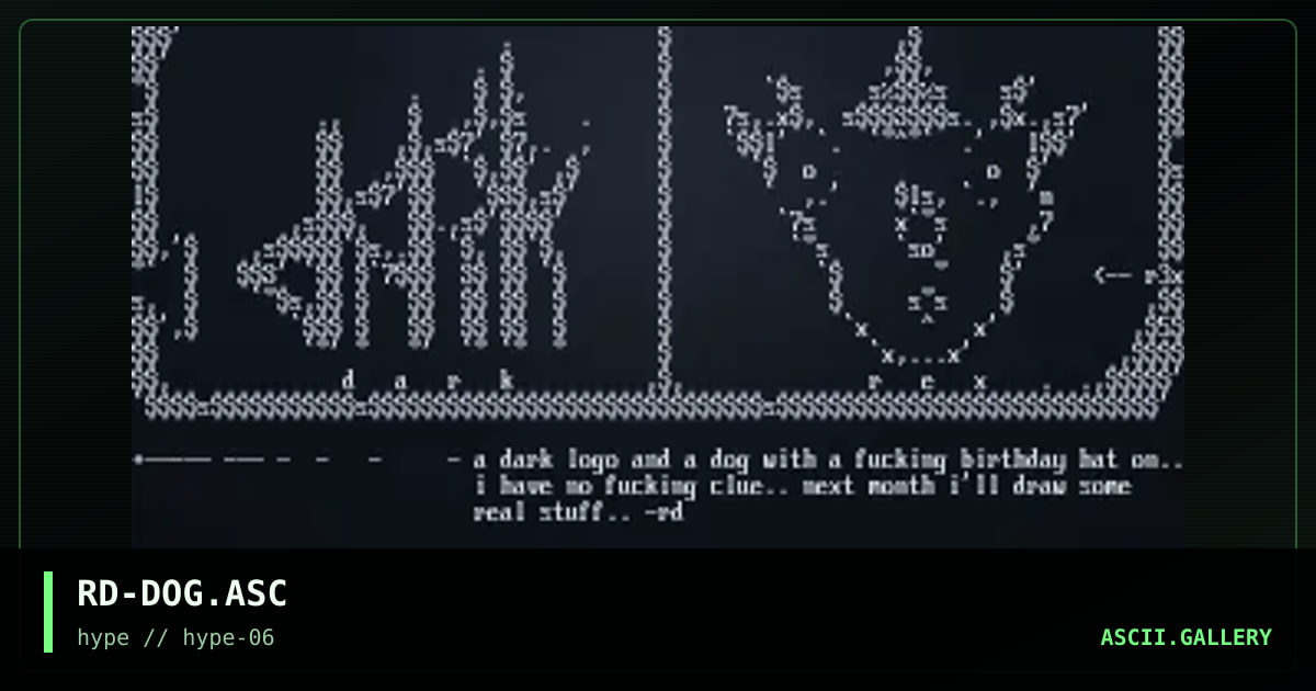 RD-DOG.ASC, by the red death, 1996