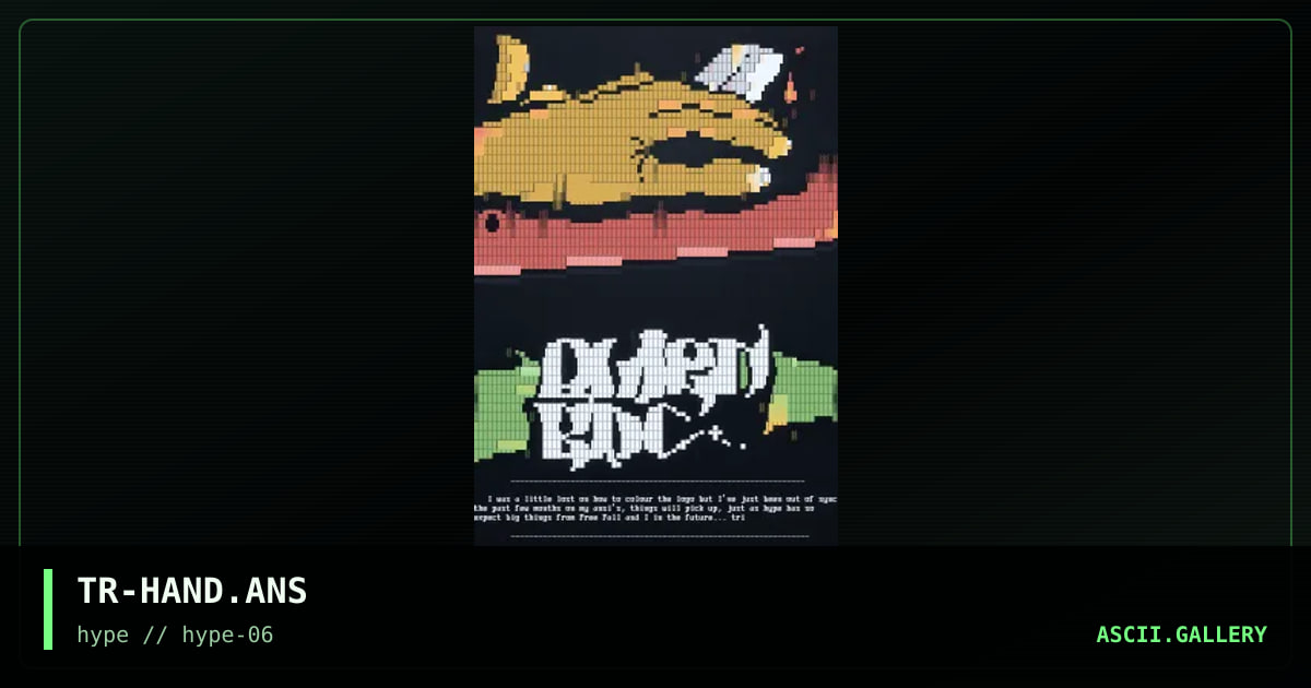 TR-HAND.ANS, by trident, 1996