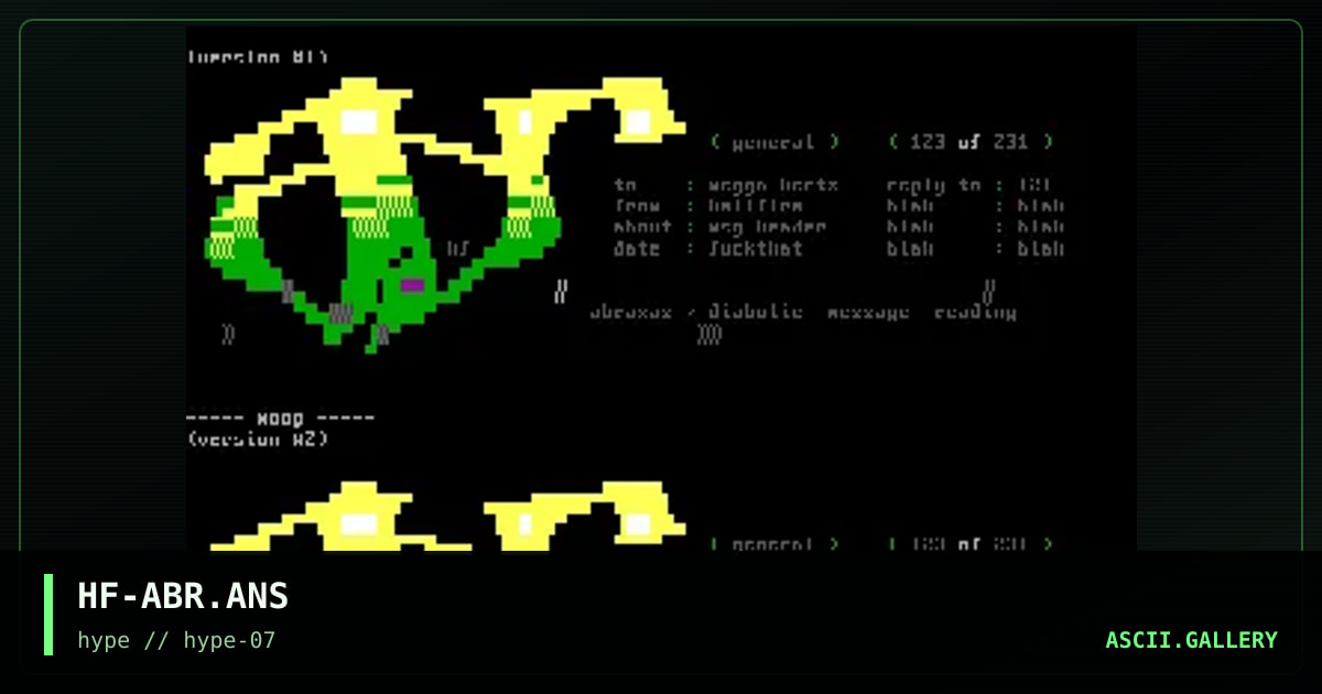 " Abrax. headers ", by hellfire, 1997