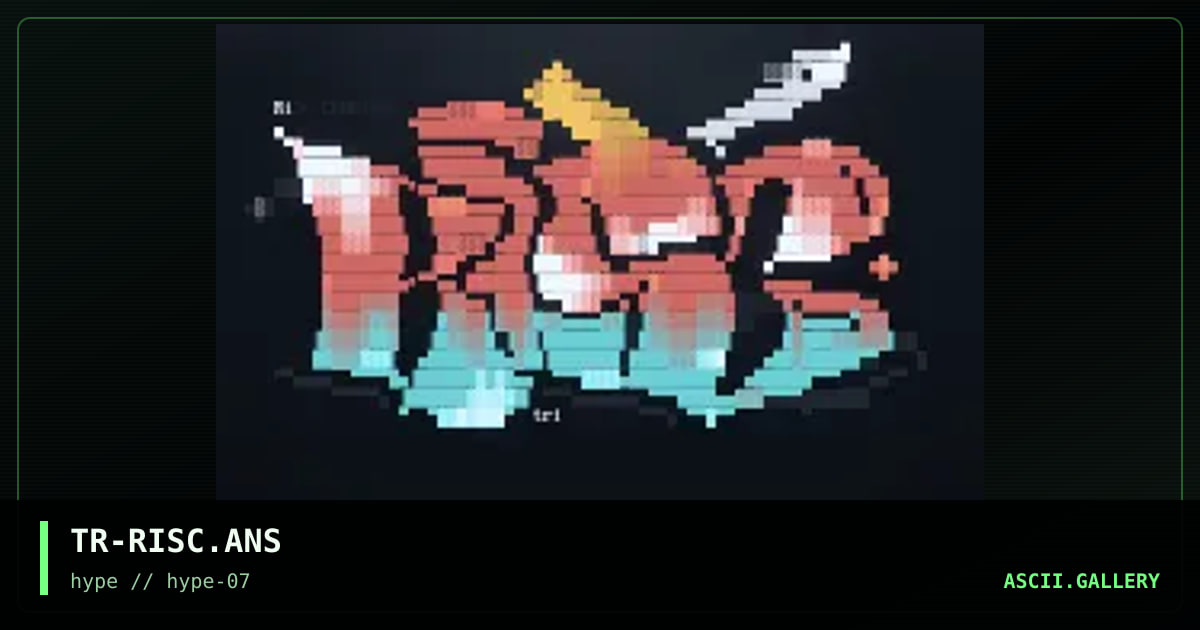" Risc Logo, (my best ever) ", by trident, 1997
