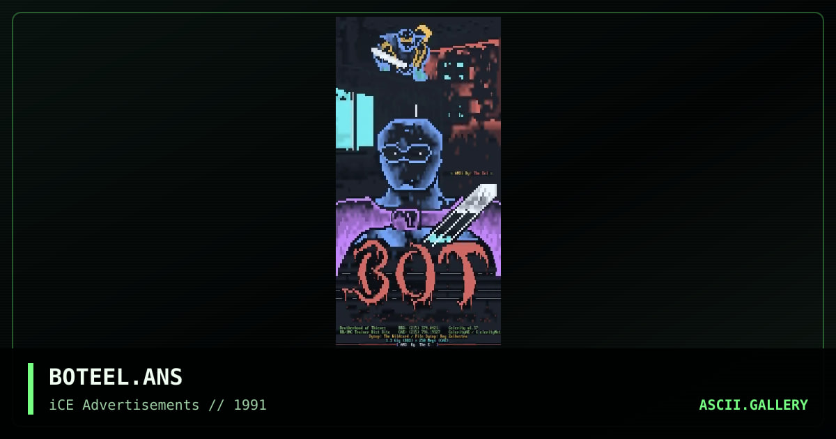 BOTEEL.ANS, by the eel, 1992
